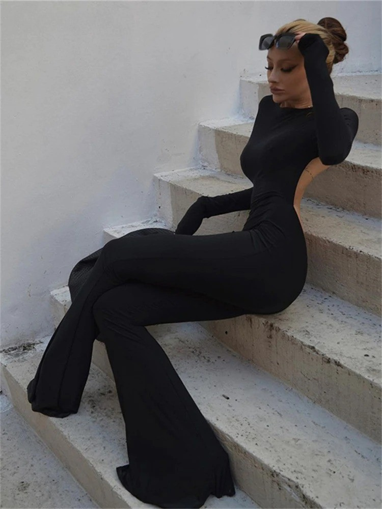 Halter Backless Playsuit för kvinnor