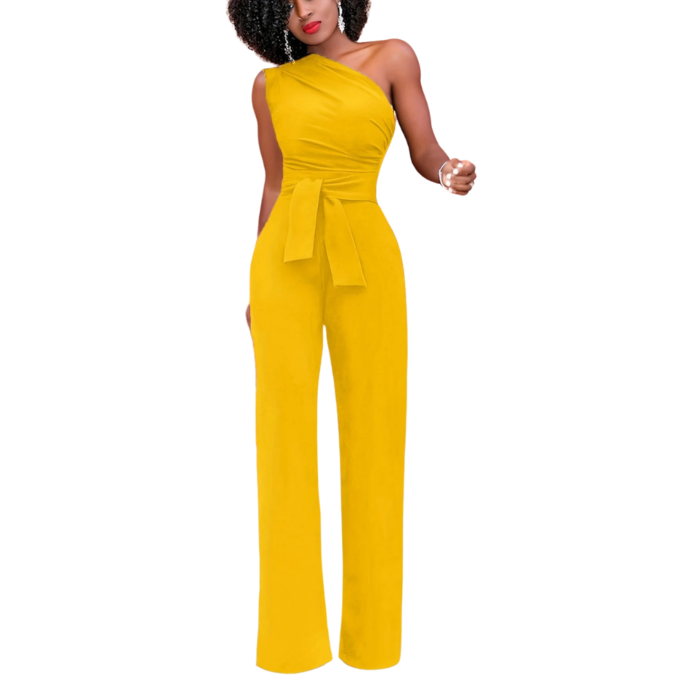Bodycon Jumpsuit med en axel
