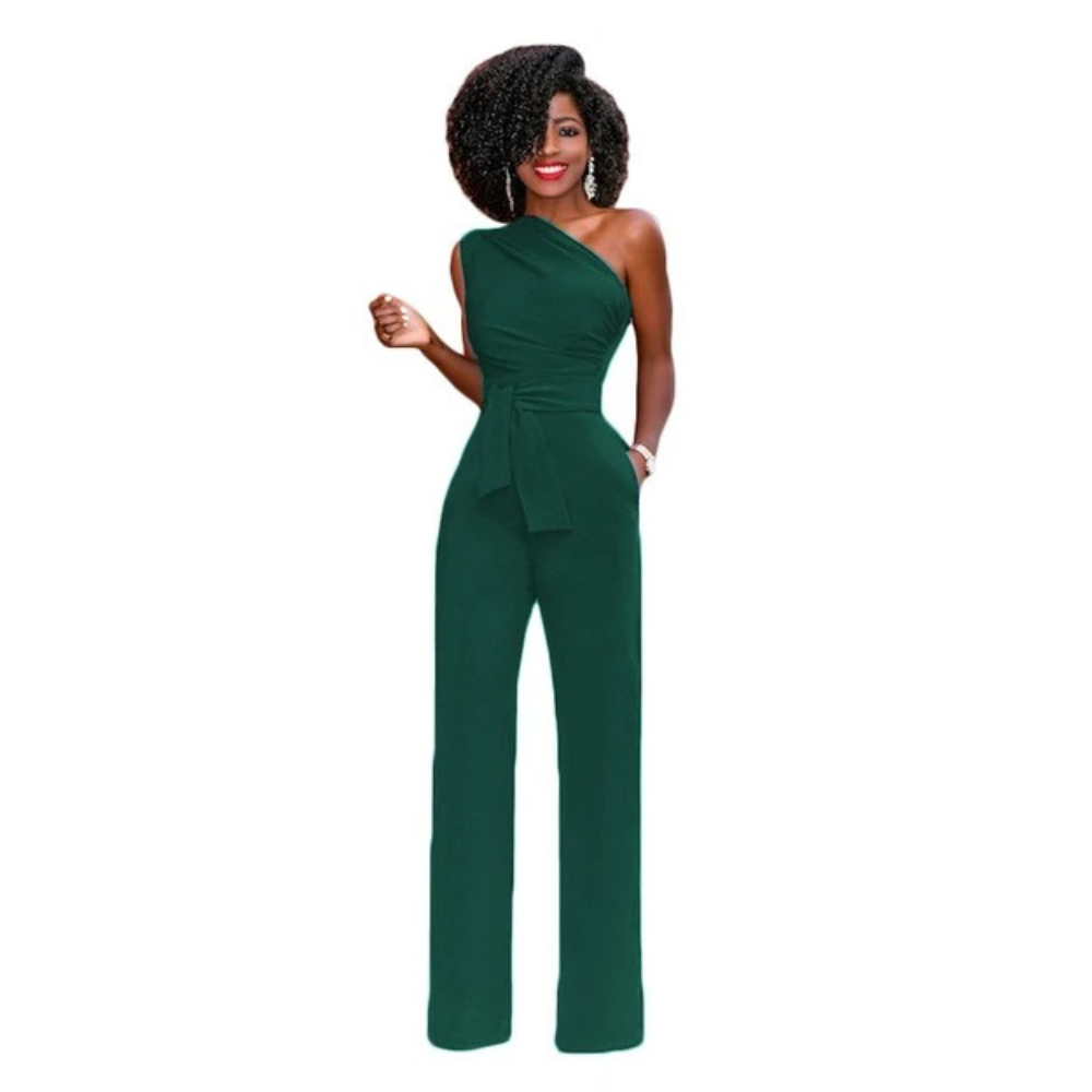 Bodycon Jumpsuit med en axel