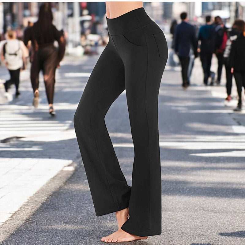 Flare Bootcut Yoga-byxor för kvinnor