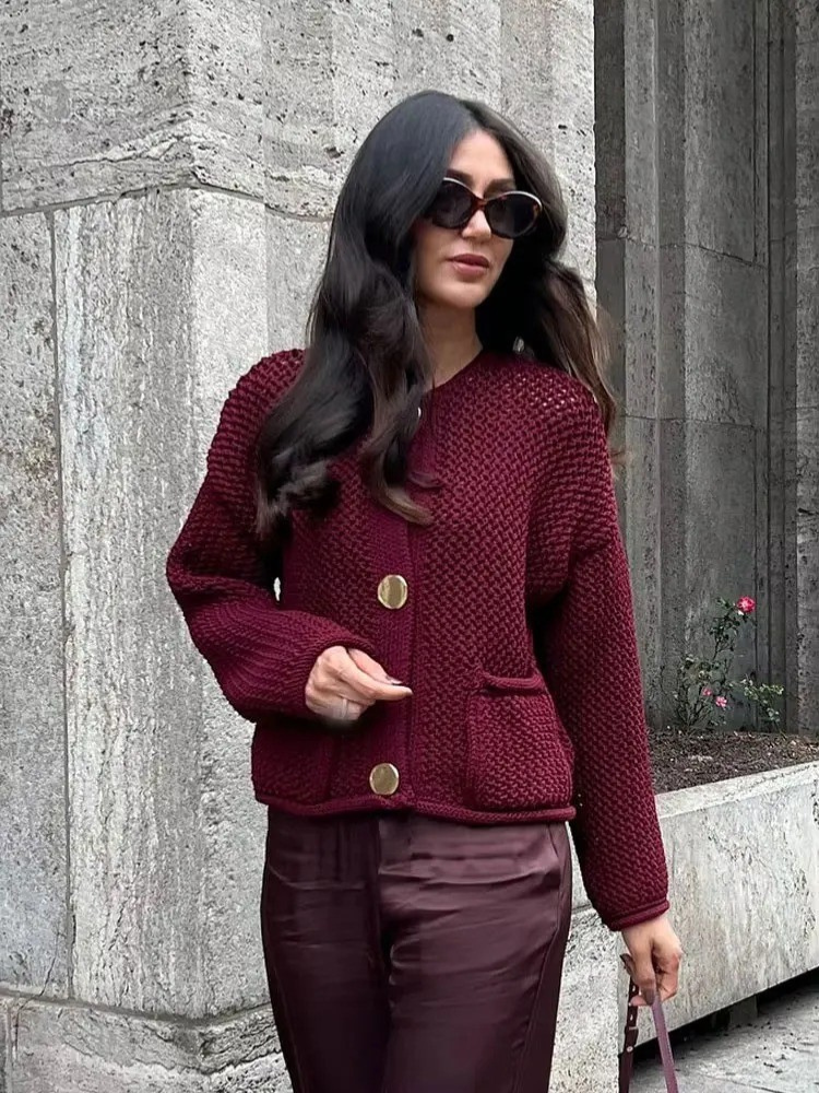 Vintage tröja cardigan för kvinnor