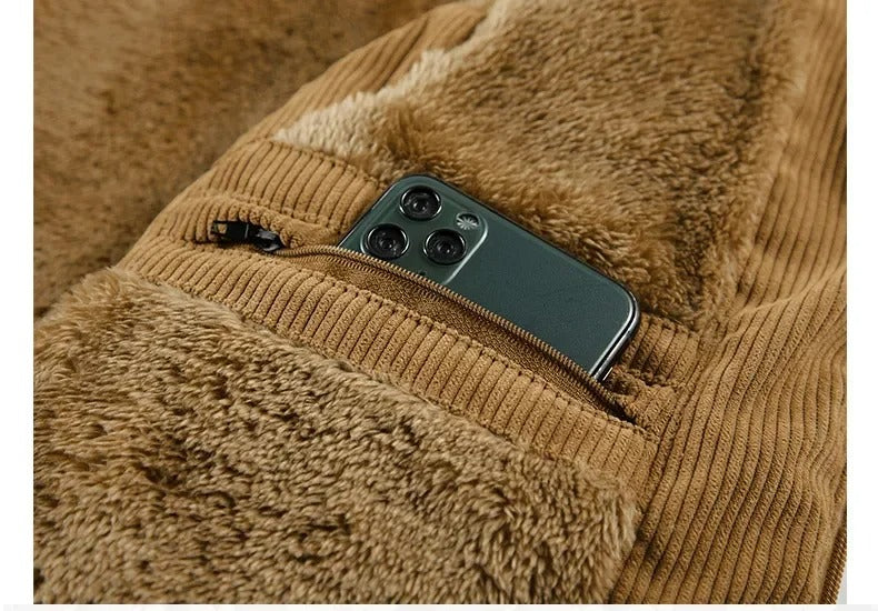 Varm väst i fleece för män