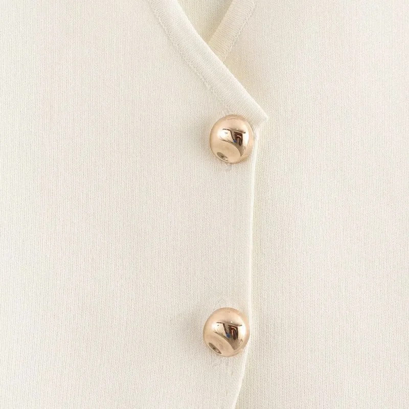 Stickat ärmlöst linne för kvinnor