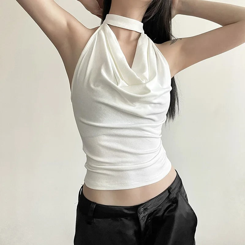Casual halterneck-top för damer