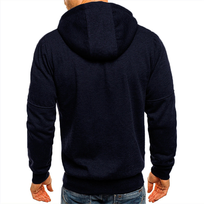 Casual Sweatshirt med huva för herrar
