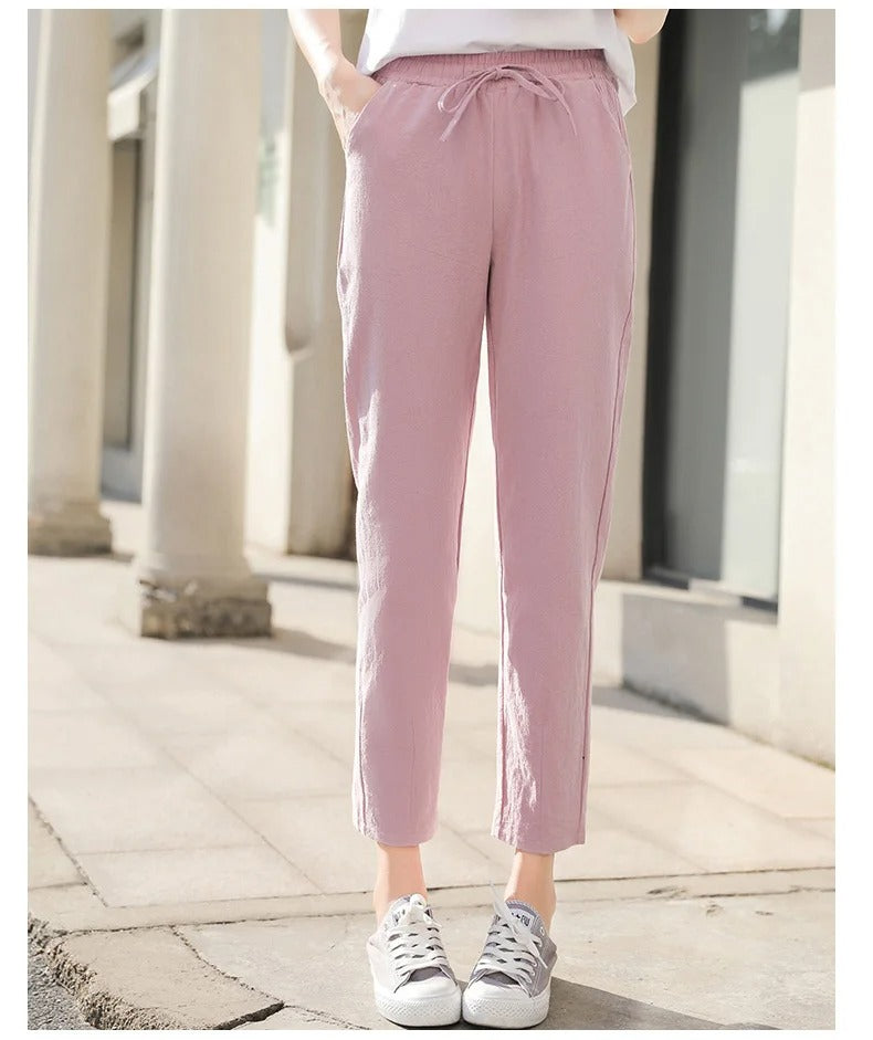 Harembyxor med resår i midjan för kvinnor