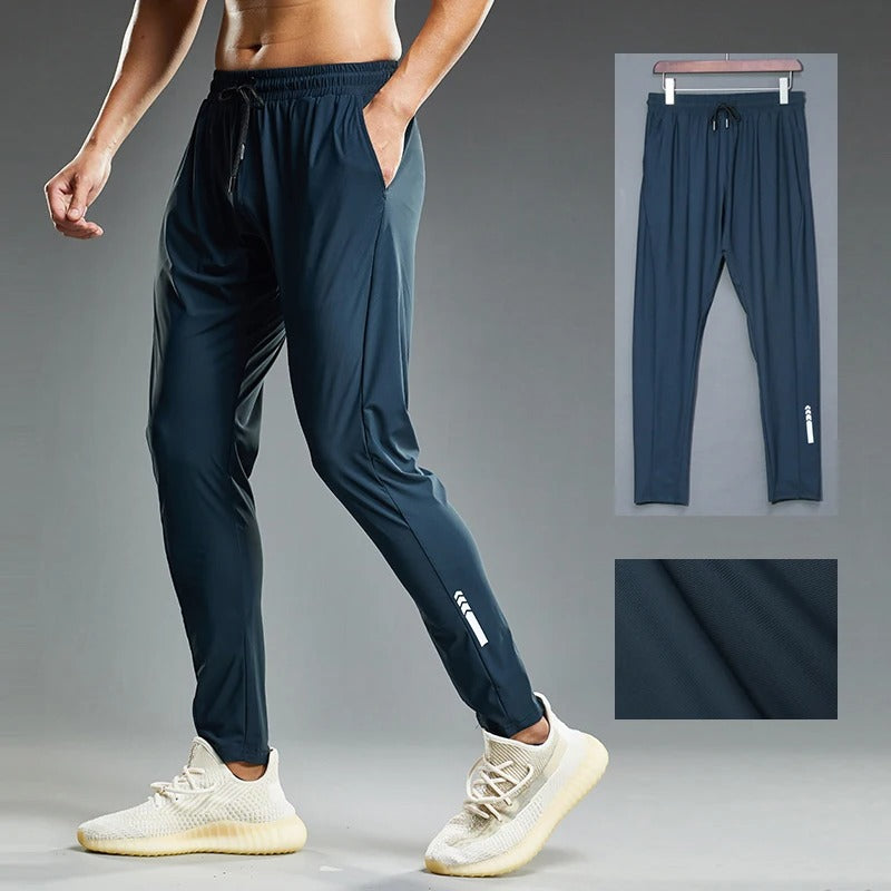 Elastiska joggingbyxor för män