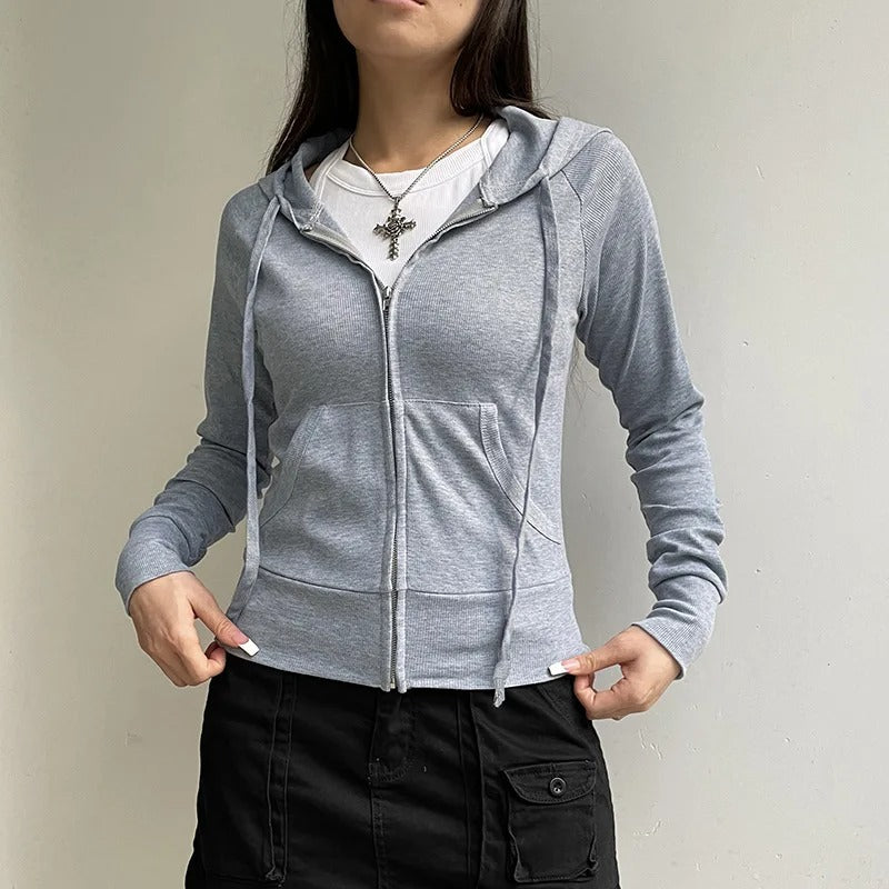 Avslappnad Hoodie Sweatshirt för kvinnor