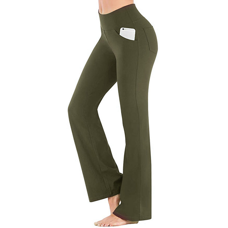 Flare Bootcut Yoga-byxor för kvinnor