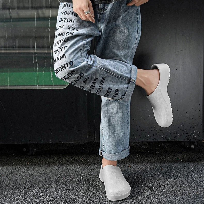 Halkfria kockarbetsskor för män