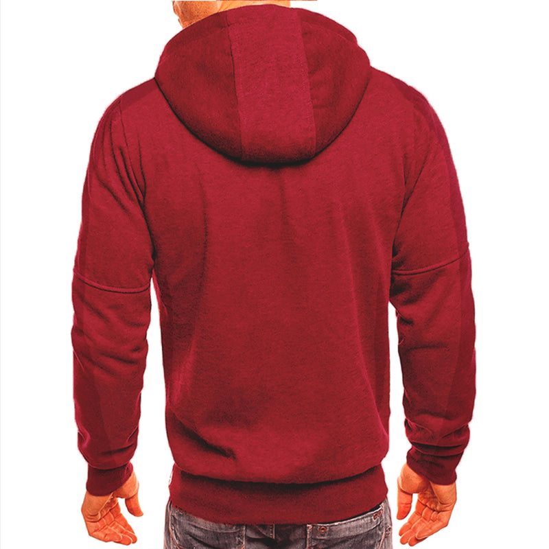 Casual Sweatshirt med huva för herrar
