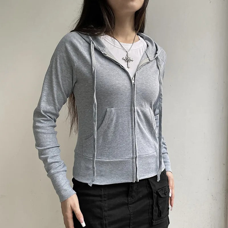 Avslappnad Hoodie Sweatshirt för kvinnor