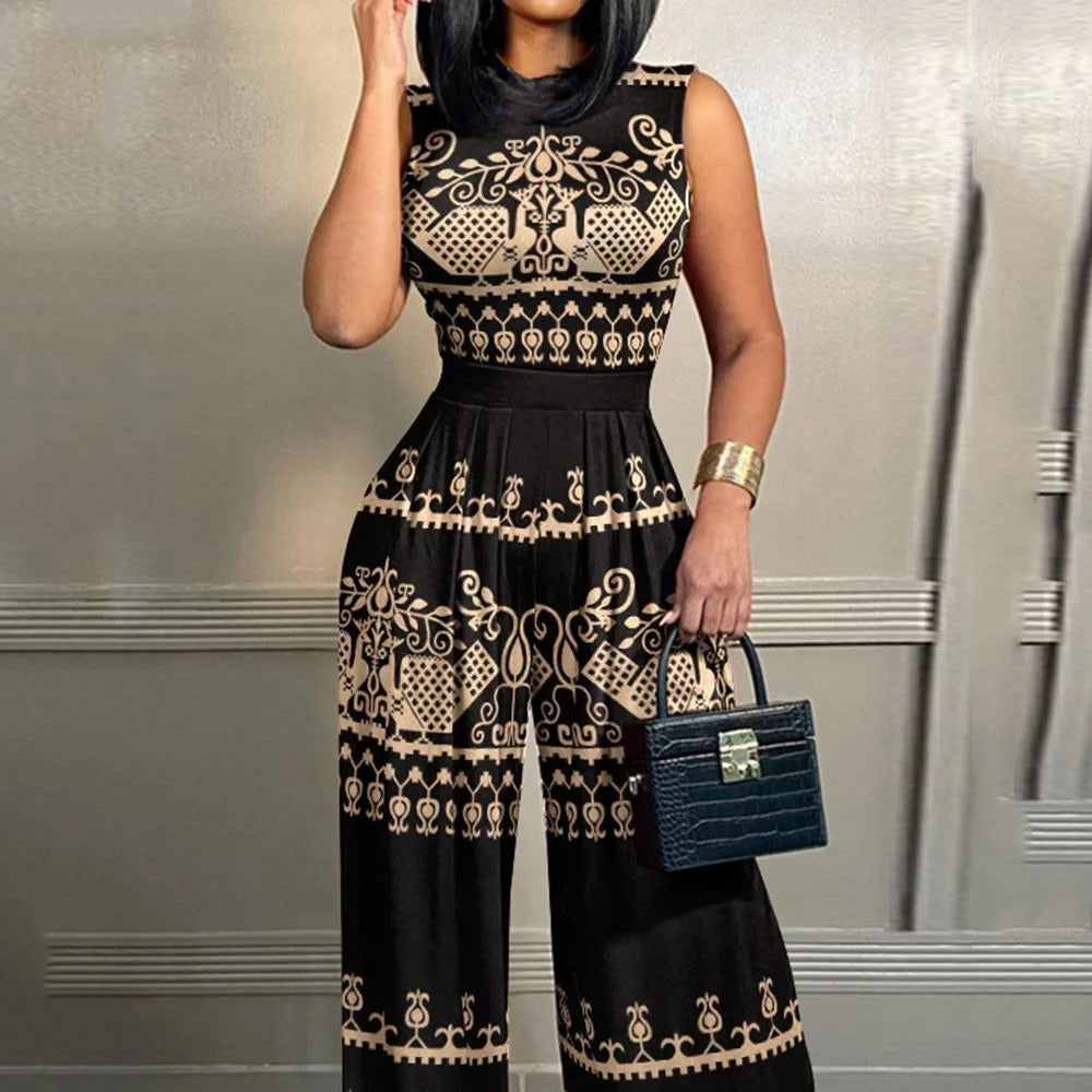 Jumpsuit med slank midja för kvinnor