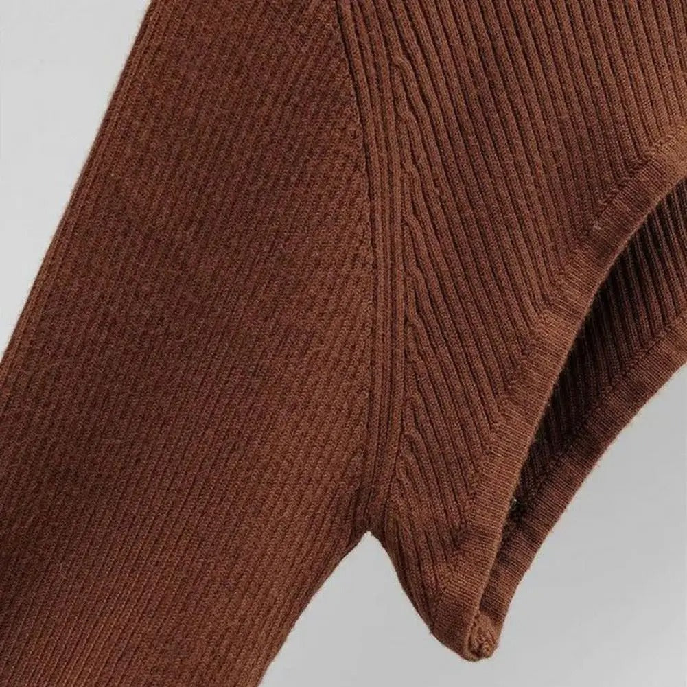 Mjukt Stickad Crop Top för kvinnor