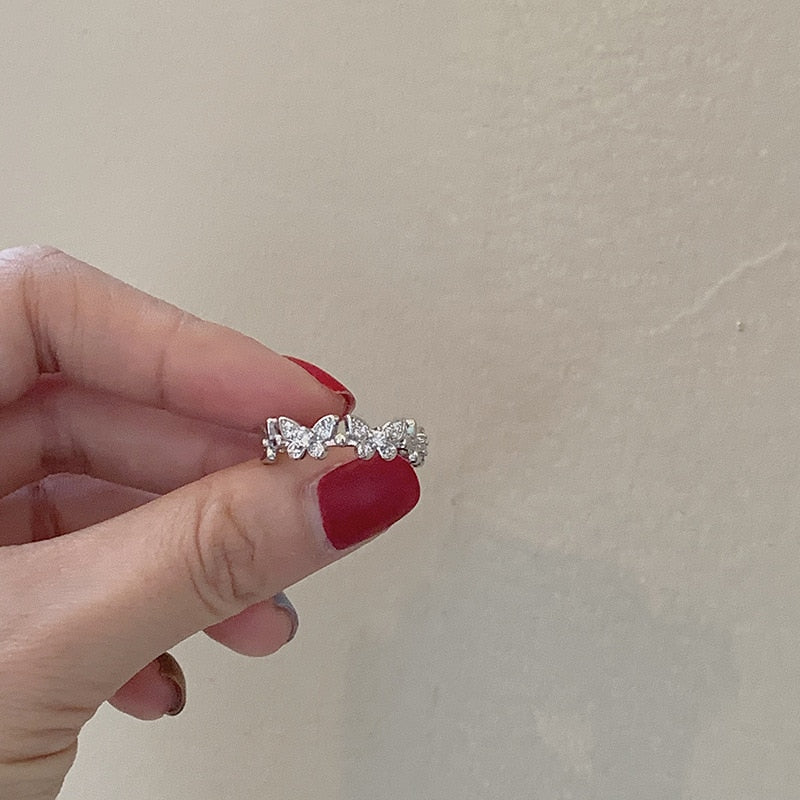 Dainty Butterfly Ring