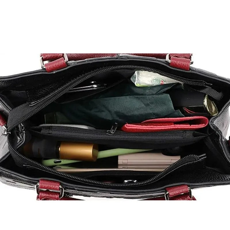 Axelremsväska i PU-läder för kvinnor