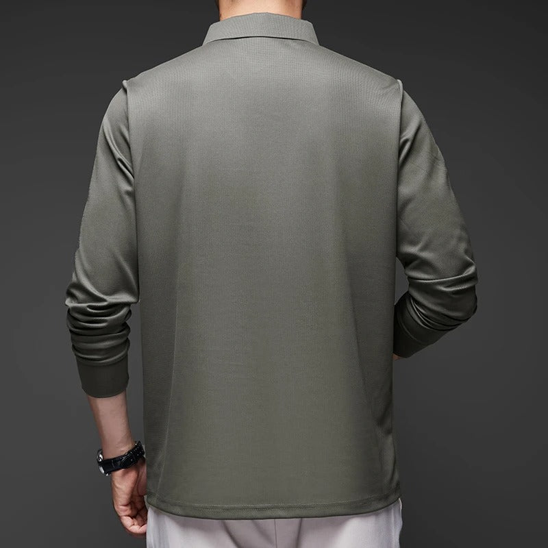 Långärmad casualskjorta för herr