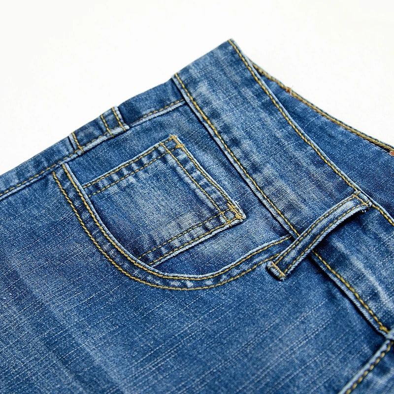 Klassiska jeansshorts för herr