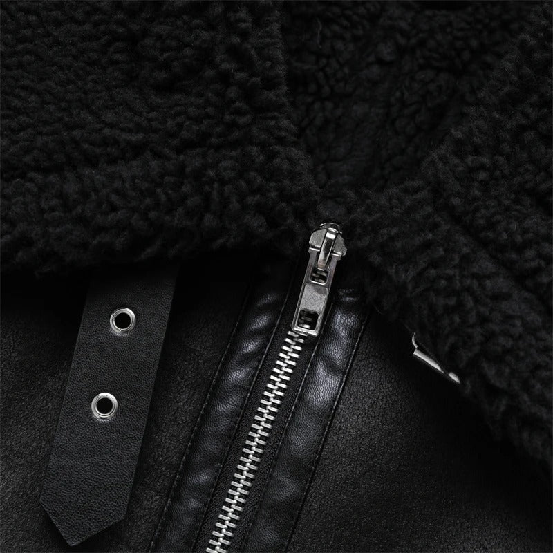 Dubbelsidig fleecejacka för kvinnor