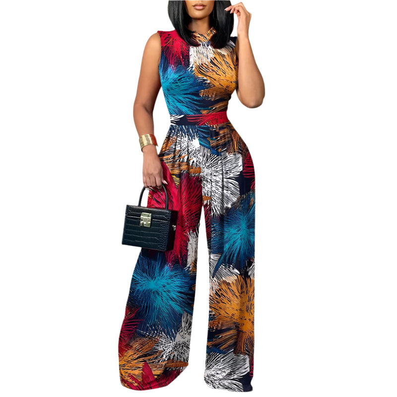 Jumpsuit med slank midja för kvinnor