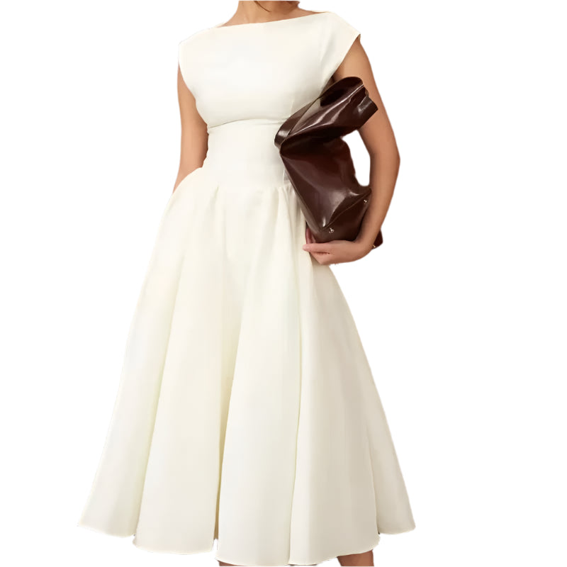 Maxiklänning med volang för kvinnor