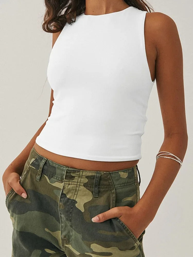 Ärmlös Slim Fit sportväst för kvinnor