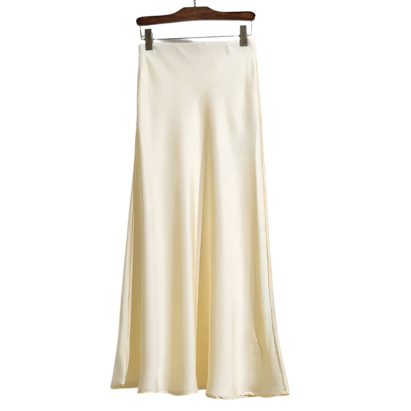 Kvinnors ättika Satin Fishtail kjol