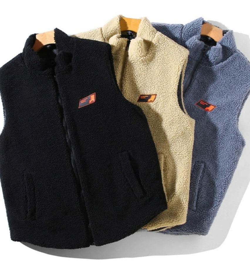 Vinterväst i polarfleece för män