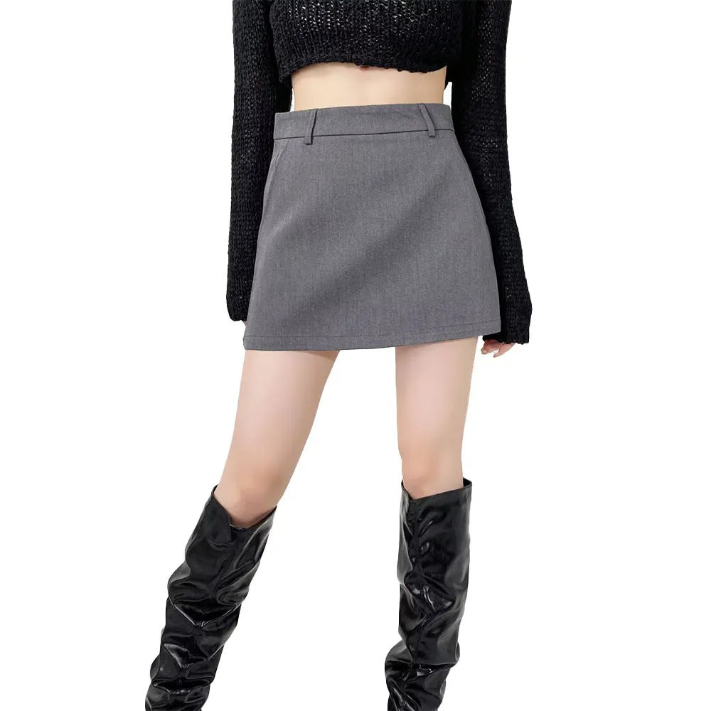 Chic A-Line mini kjol med hög midja