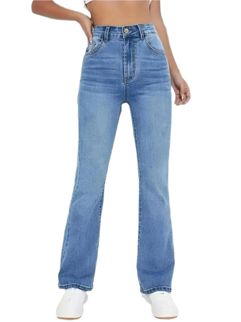 Damjeans med hög midja