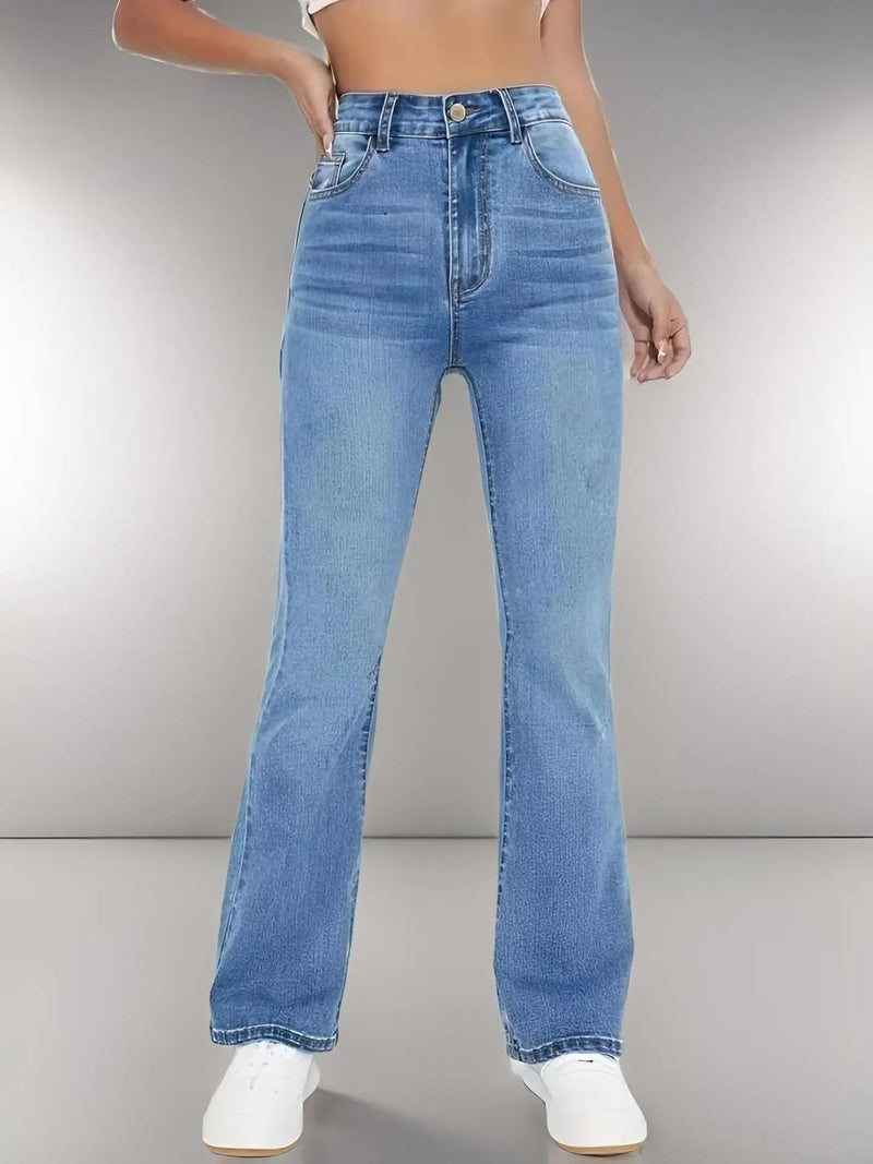 Damjeans med hög midja