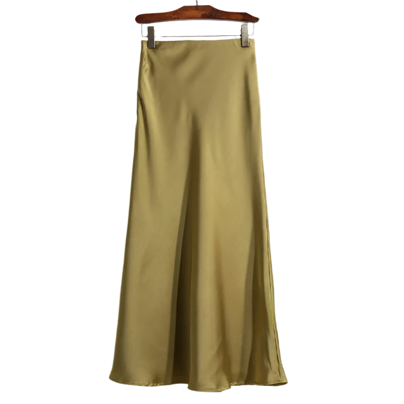Kvinnors ättika Satin Fishtail kjol