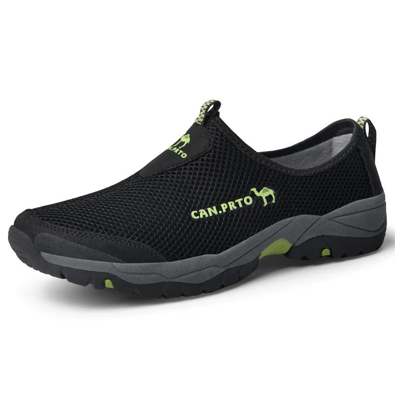 Slip-on sneakers i mesh för herr