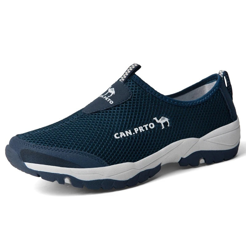 Slip-on sneakers i mesh för herr