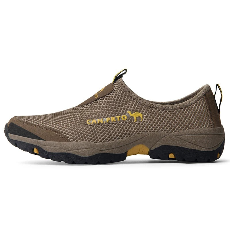 Slip-on sneakers i mesh för herr