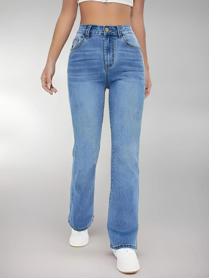 Damjeans med hög midja