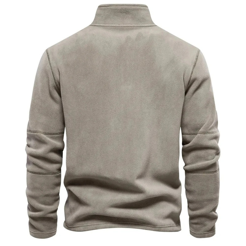 Varm fleecepullover för män