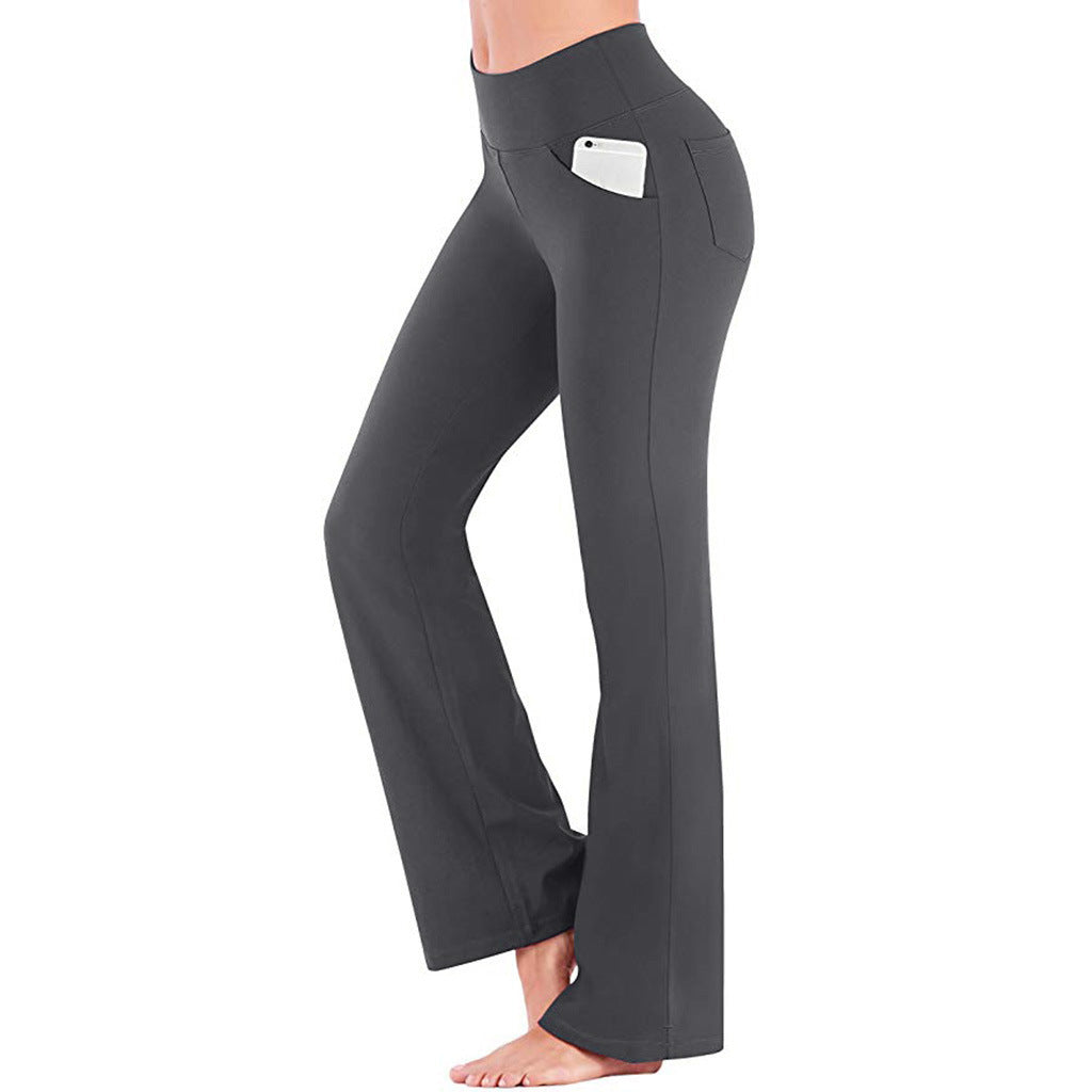 Flare Bootcut Yoga-byxor för kvinnor
