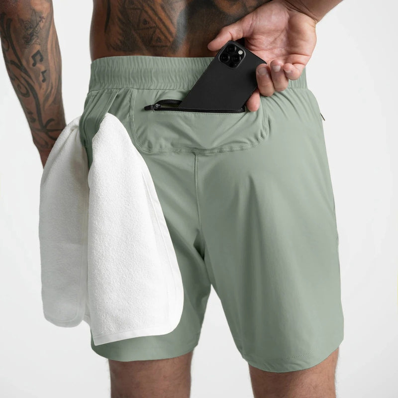 Snabborkande sportshorts för män