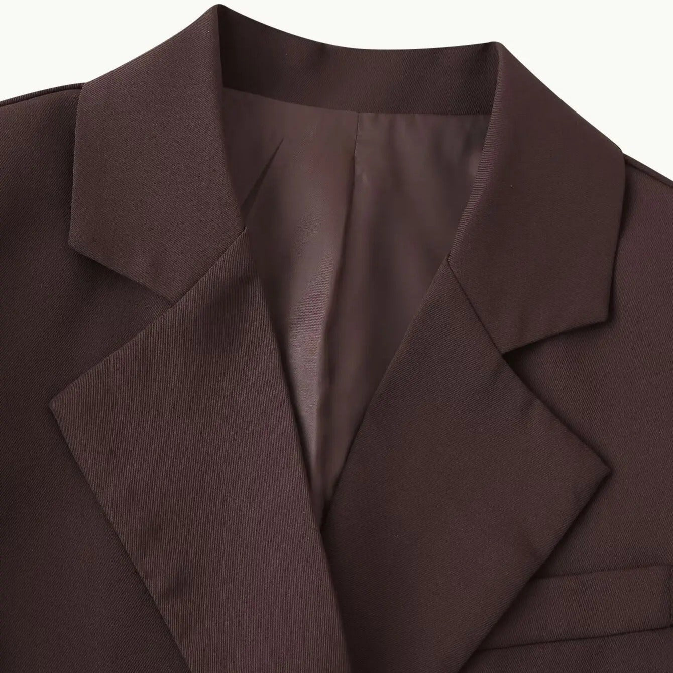 Turn-down krage blazer för kvinnor