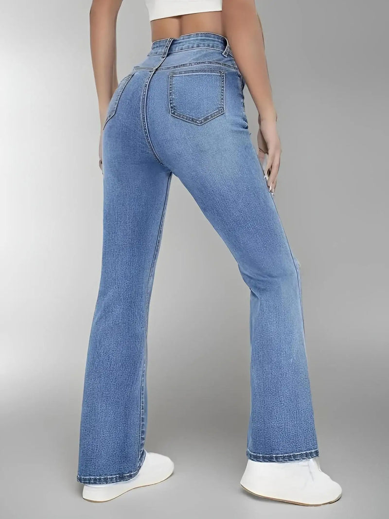 Damjeans med hög midja