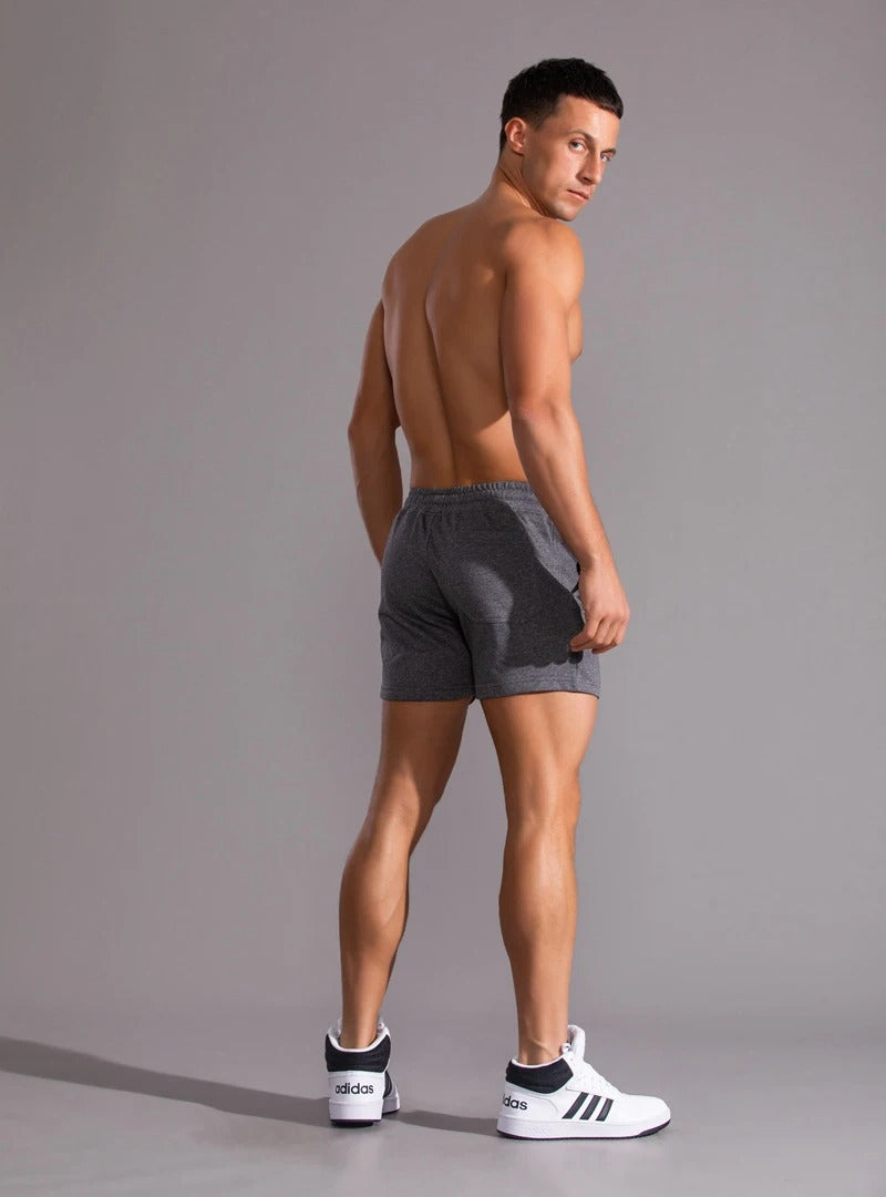 Mäns 100 % bomulls shorts för fritiden