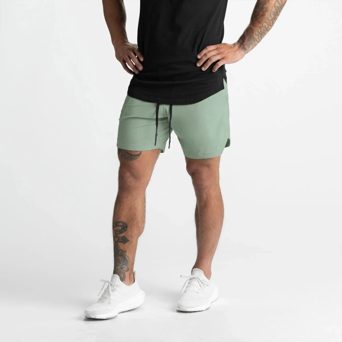 Snabborkande sportshorts för män