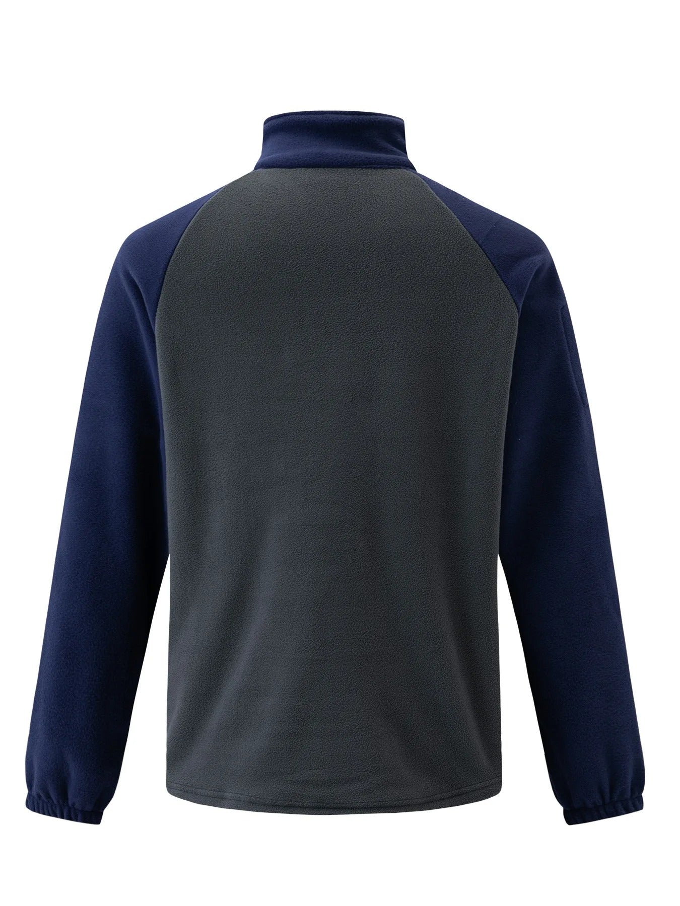 Fleecetröja med ärmar och fickor för män