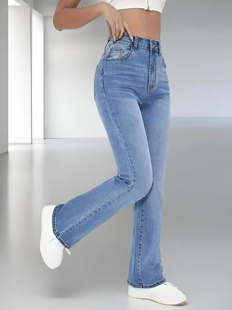 Damjeans med hög midja