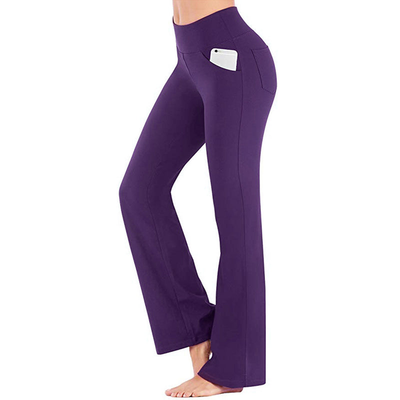 Flare Bootcut Yoga-byxor för kvinnor