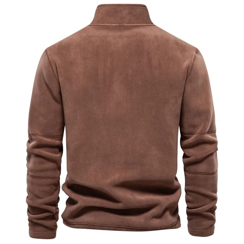 Varm fleecepullover för män