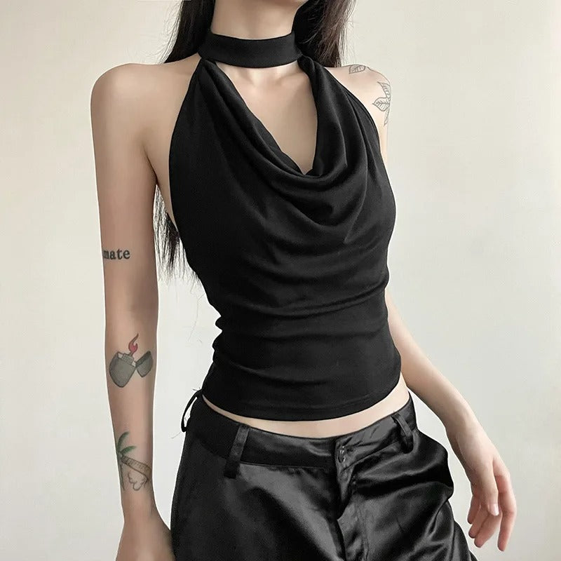 Casual halterneck-top för damer