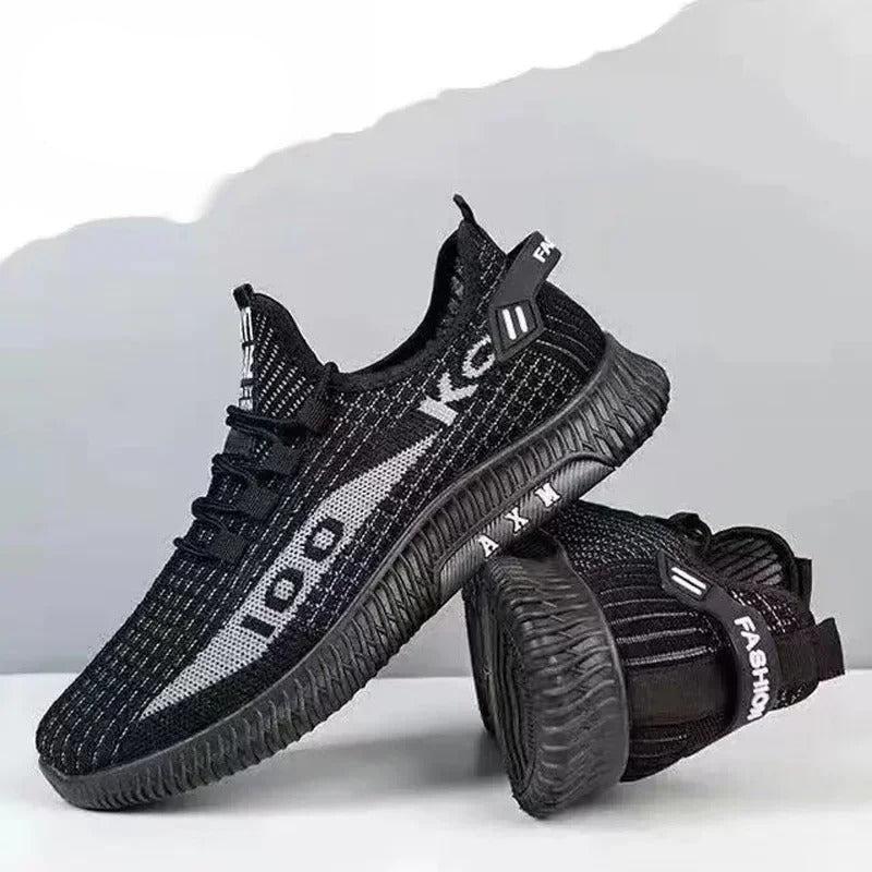 Andningsaktiva halkfria sneakers för män