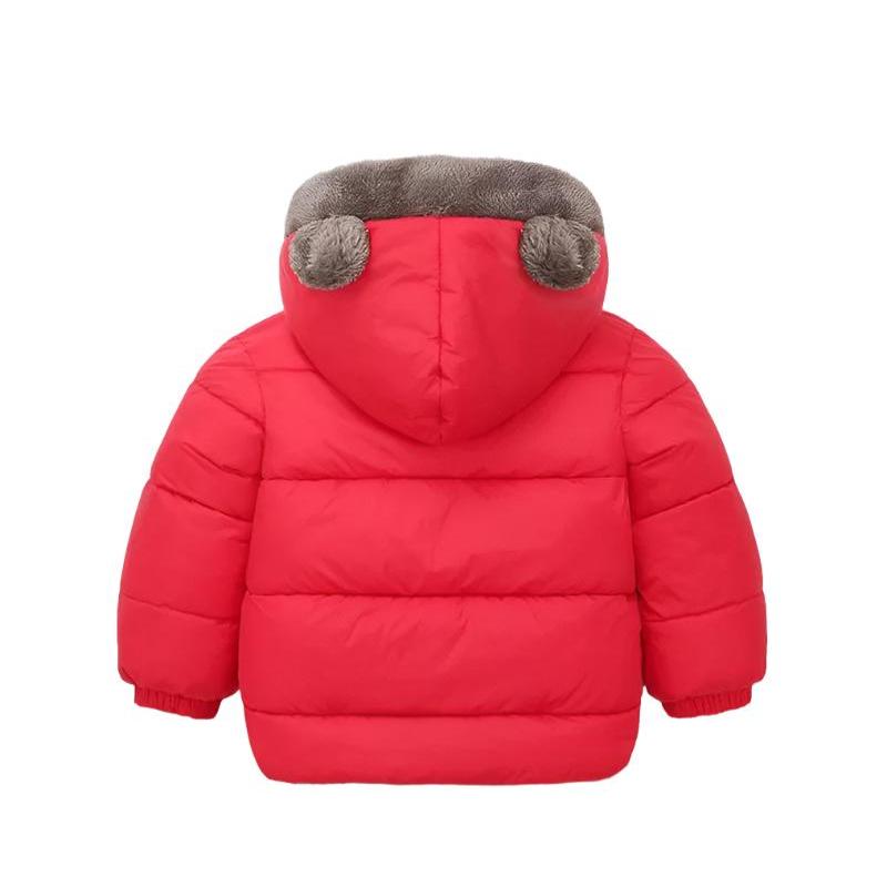 Barn tjock fleece vadderad jacka